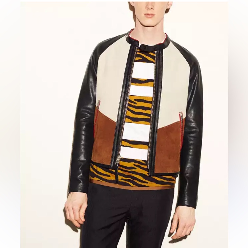 COACH® | Patched Zip Racer jacket - Picture 3 of 3
